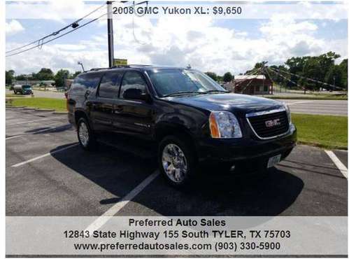 2008 GMC Yukon SLT XL-New Tires-3rd Row-DVD-Clean-Only 2 Owners! for sale in Tyler, TX