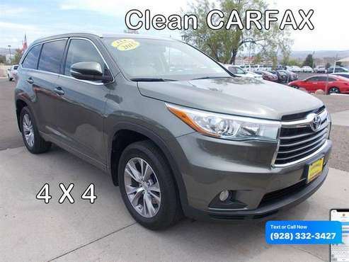2015 Toyota Highlander XLE - Call/Text - cars & trucks - by dealer -... for sale in Cottonwood, AZ