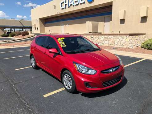 2013 HYUNDAI ACCENT GS, Red, 80k miles! hatchback! for sale in El Paso, TX