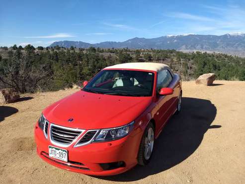2010 Saab 9-3 2 0T Convertible (red/parchment/tan top) (53, 928 for sale in Colorado Springs, CO