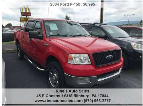 2004 Ford F-150 XLT 4dr SuperCrew 4WD Styleside for sale in Swengel, PA