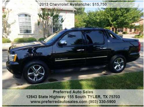 2013 Chevy Avalanche "Black Diamond" New Tires-Leather-Sunroof for sale in Tyler, TX