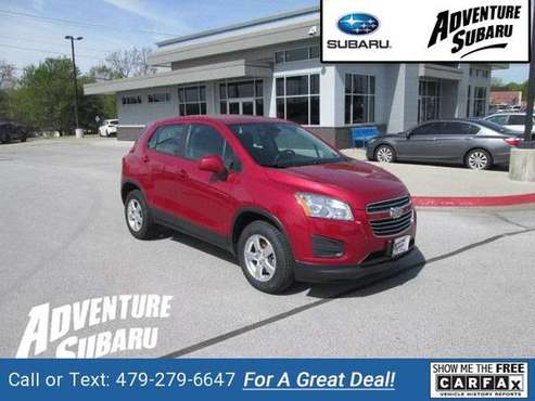2015 Chevy Chevrolet Trax LS suv Ruby Red Metallic for sale in Fayetteville, AR
