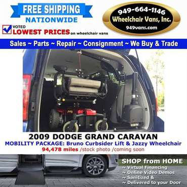 2009 Dodge Grand Caravan SXT Mobility Package Conversion - cars & for sale in Laguna Hills, CA