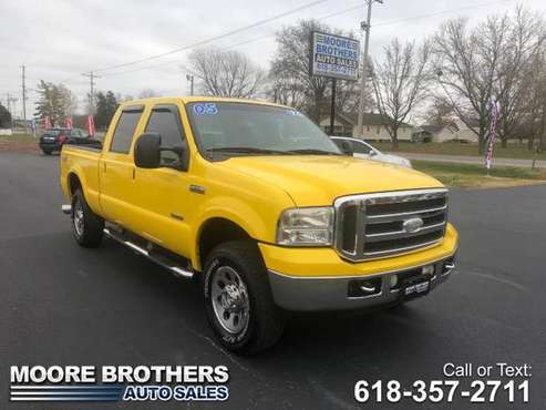 2005 Ford Super Duty F-250 Crew Cab 156 Lariat 4WD - cars & trucks -... for sale in Pinckneyville, IL