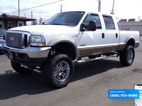 2003 Ford F-250 F250 F 250 SD Lariat Crew Cab 4WD Call/Text for sale in Olympia, WA