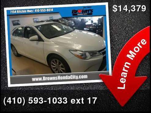 2016 Toyota Camry XLE - - by dealer - vehicle for sale in Glen Burnie, MD