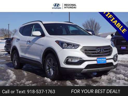 2017 Hyundai Santa Fe Sport 2 4 Base suv Frost White Pearl - cars & for sale in Broken Arrow, OK