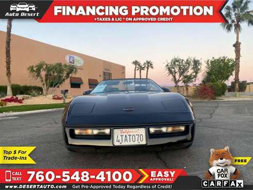 1989 Chevrolet *Corvette* $207/mo - cars & trucks - by dealer -... for sale in Palm Desert , CA