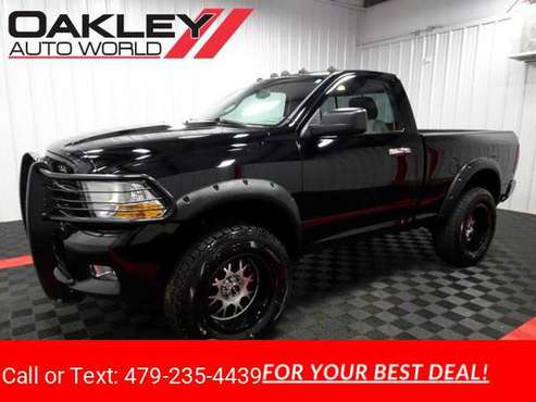 2012 RAM 1500 4WD Reg Cab 120.5" Express pickup Black - cars &... for sale in Branson West, AR