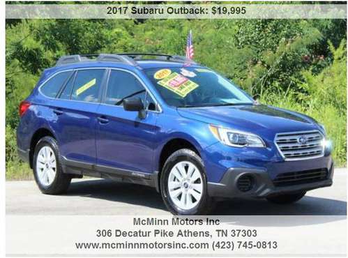 2017 Subaru Outback 2.5i AWD - One-Owner! Low Miles! Like New! 32... for sale in Athens, TN