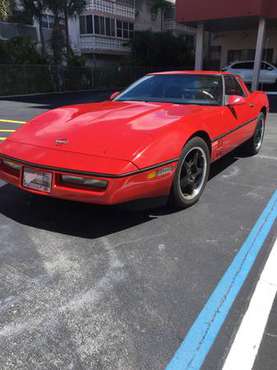 1987 Red Corvette - cars & trucks - by owner - vehicle automotive sale for sale in HALLANDALE BEACH, FL