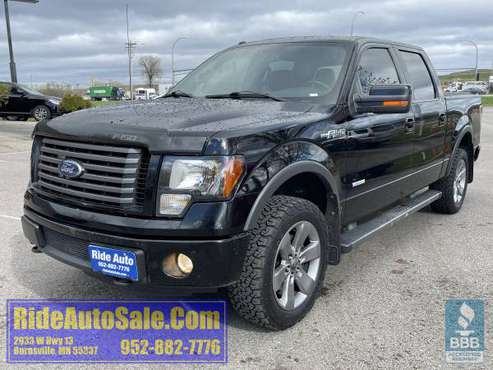 2011 Ford F150 F-150 FX4 Crew cab 4dr 4x4 365hp 3 5 EcoBoost for sale in Burnsville, MN