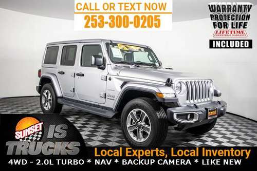 2020 Jeep Wrangler 4x4 4WD Unlimited Sahara SUV WARRANTY 4 LIFE -... for sale in Sumner, WA