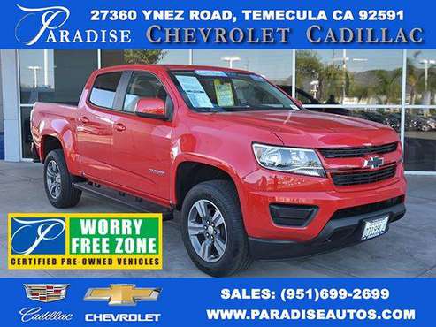 2018 Chevrolet Chevy Colorado Work Truck -EZ FINANCING-LOW DOWN! for sale in Temecula, CA