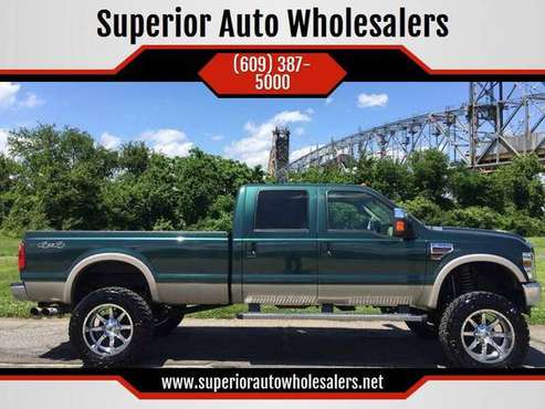 2010 Ford F350 Only 69k Lariat Diesel 4x4 lifted leather - cars &... for sale in burlington city, WV