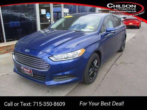 2014 Ford Fusion SE hatchback Blue - cars & trucks - by dealer -... for sale in Cadott, WI