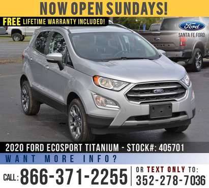 2020 FORD ECOSPORT TITANIUM *** $5,000 off MSRP! *** - cars & trucks... for sale in Alachua, FL