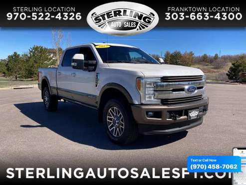 2017 Ford Super Duty F-250 F250 F 250 SRW King Ranch 4WD Crew Cab 8 for sale in Sterling, CO