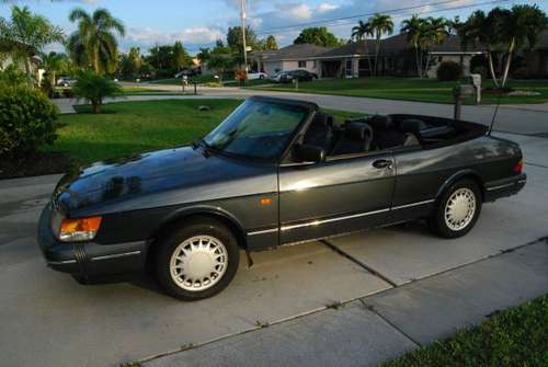 1990 Saab 900 Turbo convertible Manual Trans - cars & trucks - by... for sale in Cape Coral, FL