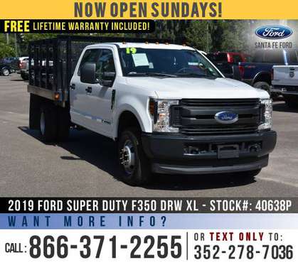 2019 Ford Super Duty F350 DRW XL *** Diesel Engine, Chassis Cab ***... for sale in Alachua, FL