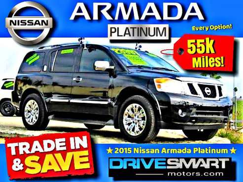 "LOW MILEAGE SUV" 😍 IMMACULATE 2015 NISSAN ARMADA PLATINUM! EVERY... for sale in Orange, CA
