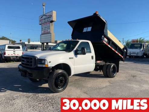 2004 FORD F450 DUMP TRUCK 30,000 MILES 1 OWNER CLEAN DUALLY - cars &... for sale in SAINT PETERSBURG, FL