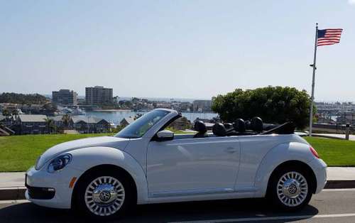 2016 WHITE VW BEETLE CONVERTIBLE for sale in Costa Mesa, CA