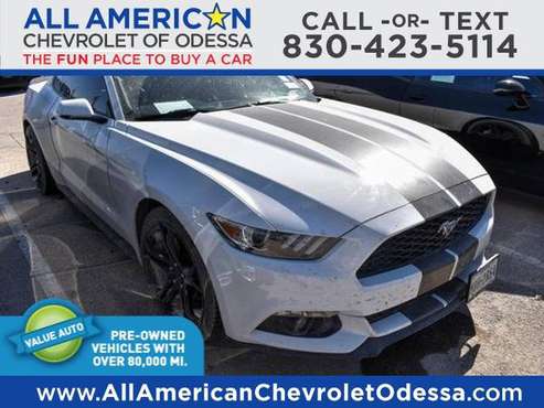 2016 Ford Mustang 2dr Fastback EcoBoost Premium Coupe Mustang Ford for sale in Odessa, TX