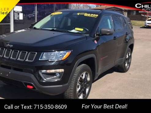 2018 Jeep Compass Trailhawk suv Black - - by dealer for sale in Cadott, WI