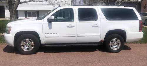 2011 Chevy Suburban LT - White with Black leather interior - cars & for sale in Sioux Falls, SD