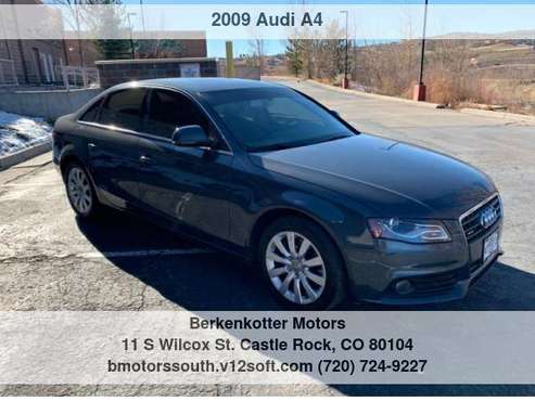 2009 Audi A4 2.0T quattro with - cars & trucks - by dealer - vehicle... for sale in Castle Rock, CO