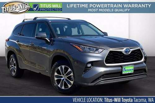2020 Toyota Highlander AWD All Wheel Drive Electric Hybrid XLE SUV for sale in Tacoma, WA