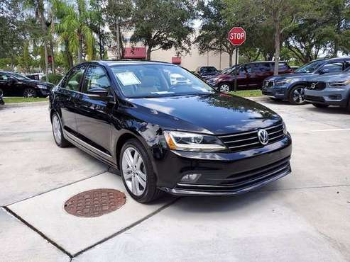 2017 *Volkswagen* *Jetta* *1.8T SEL Automatic* Black - cars & trucks... for sale in Coconut Creek, FL