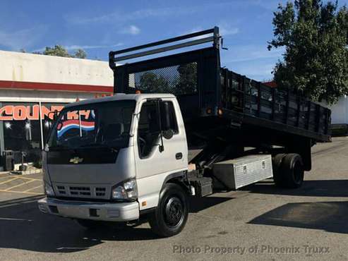 2007 Chevrolet W5500 2R long chassis flatbed dump for sale in South Amboy, PA