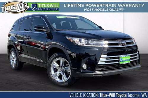 2018 Toyota Highlander AWD All Wheel Drive Limited Platinum SUV for sale in Tacoma, WA