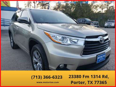 2014 Toyota Highlander - Financing Available! - cars & trucks - by... for sale in Porter, GA