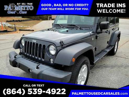 2017 Jeep Wrangler Unlimited Sport 4x4SUV 4 x 4 SUV 4-x-4-SUV PRICED for sale in Piedmont, SC