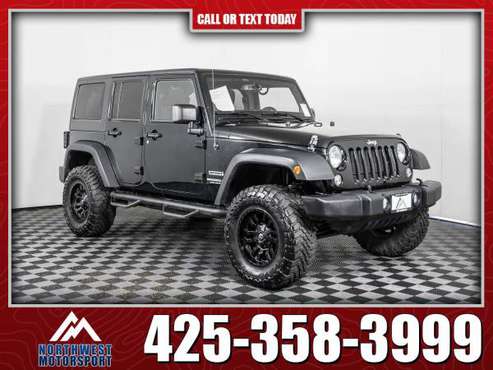Lifted 2014 Jeep Wrangler Unlimited Sport 4x4 - - by for sale in Lynnwood, WA