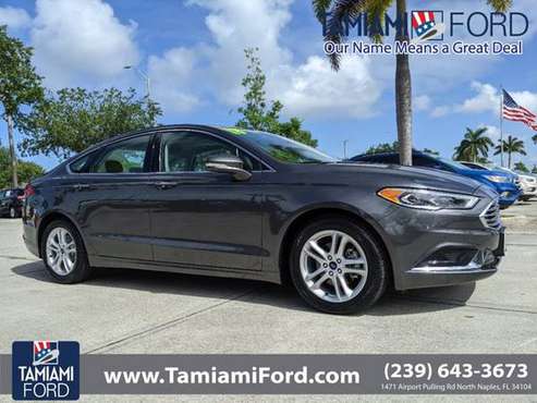 2018 Ford Fusion Magnetic Good deal! - - by dealer for sale in Naples, FL