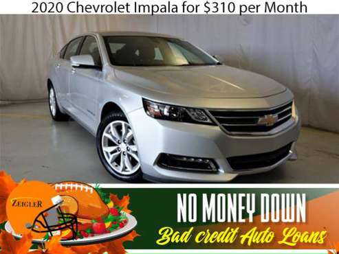 $310/mo 2020 Chevrolet Impala Bad Credit & No Money Down OK - cars &... for sale in Hinsdale, IL