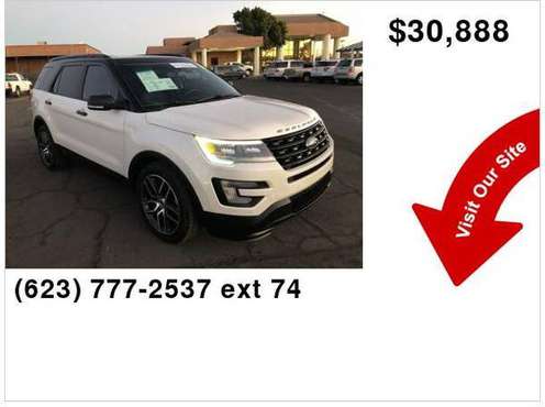 2016 Ford Explorer Sport 4WD White - cars & trucks - by dealer -... for sale in Glendale, AZ
