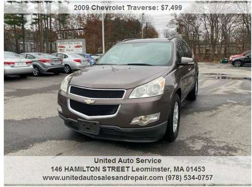 2009 Chevrolet Travers LT AWD 4dr SUV w/1LT7 passengers with 3th row... for sale in leominster, MA