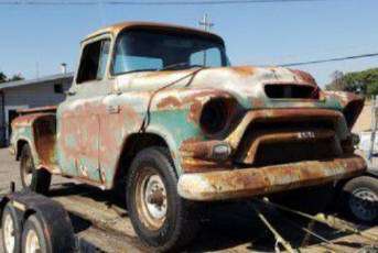 1955 GMC second series PU project w/vortec motor and 4L60... for sale in Visalia, CA