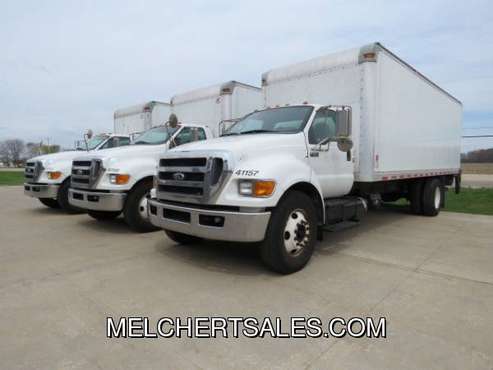 2012 FORD F650XL CUMMINS ALLISON AUTO 24' BOX LIFT GATE NEW TIRES ONLY for sale in Neenah, WI