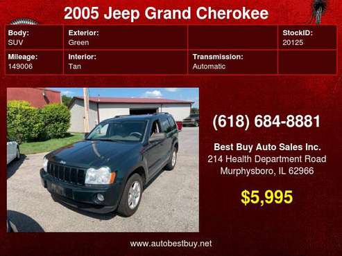 2005 Jeep Grand Cherokee Laredo 4dr 4WD SUV Call for Steve or Dean for sale in Murphysboro, IL