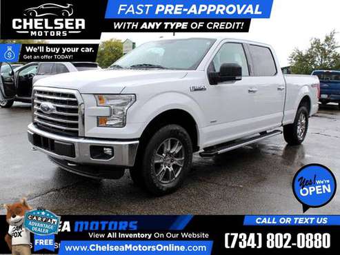 $472/mo - 2016 Ford F-150 XLTCrew Cab - Easy Financing! - cars &... for sale in Chelsea, MI