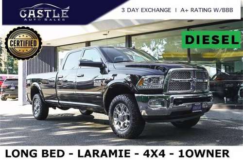 2018 Ram 3500 Diesel 4x4 4WD Certified Dodge Laramie Truck - cars & for sale in Lynnwood, MT