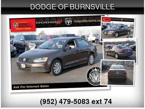2015 Volkswagen VW Jetta Sedan 2.0L Base - cars & trucks - by dealer... for sale in Burnsville, MN