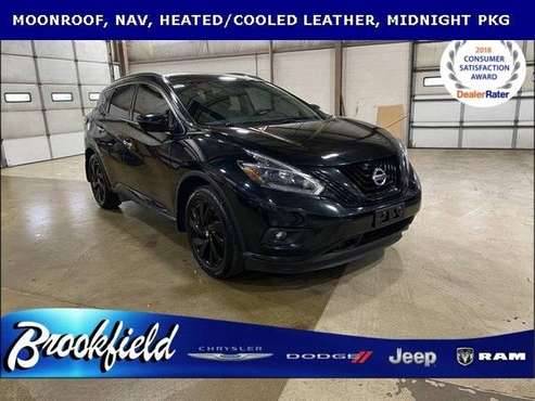 2018 Nissan Murano SL suv Black Monthly Payment of for sale in Benton Harbor, MI
